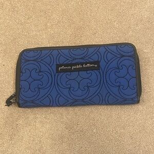 Petunia Pickle Bottom Blue Patterned Clutch